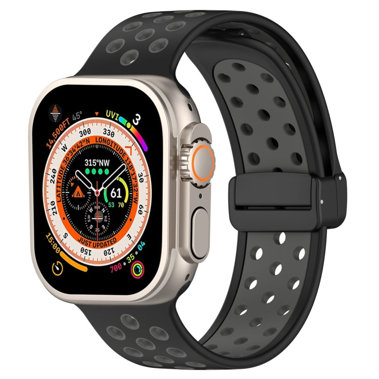 Magnetic Buckle Silicone Watch Band, For Apple Watch SE 2023 40mm, For Apple Watch 8 45mm, For Apple Watch Ultra 2 49mm
