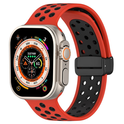 Magnetic Buckle Silicone Watch Band, For Apple Watch SE 2023 40mm, For Apple Watch 8 45mm, For Apple Watch Ultra 2 49mm