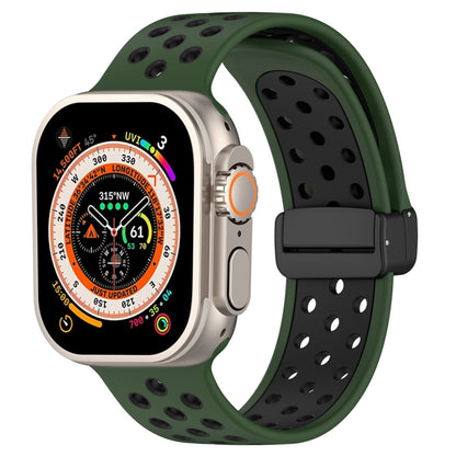 Magnetic Buckle Silicone Watch Band, For Apple Watch SE 2023 40mm, For Apple Watch 8 45mm, For Apple Watch Ultra 2 49mm