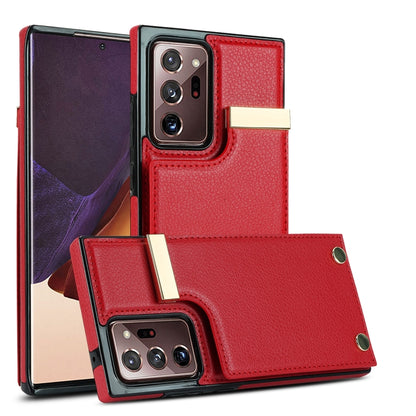 Metal Buckle Card Slots Phone Case, For Samsung Galaxy S26+ 5G, For Samsung Galaxy S26 Ultra 5G, For Samsung Galaxy S26 5G, For Samsung Galaxy S23 Ultra 5G, For Samsung Galaxy S22 Ultra 5G, For Samsung Galaxy Note20 Ultra