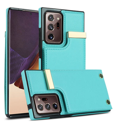Metal Buckle Card Slots Phone Case, For Samsung Galaxy S26+ 5G, For Samsung Galaxy S26 Ultra 5G, For Samsung Galaxy S26 5G, For Samsung Galaxy S23 Ultra 5G, For Samsung Galaxy S22 Ultra 5G, For Samsung Galaxy Note20 Ultra