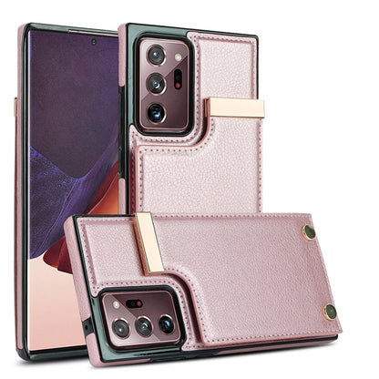Metal Buckle Card Slots Phone Case, For Samsung Galaxy S26+ 5G, For Samsung Galaxy S26 Ultra 5G, For Samsung Galaxy S26 5G, For Samsung Galaxy S23 Ultra 5G, For Samsung Galaxy S22 Ultra 5G, For Samsung Galaxy Note20 Ultra