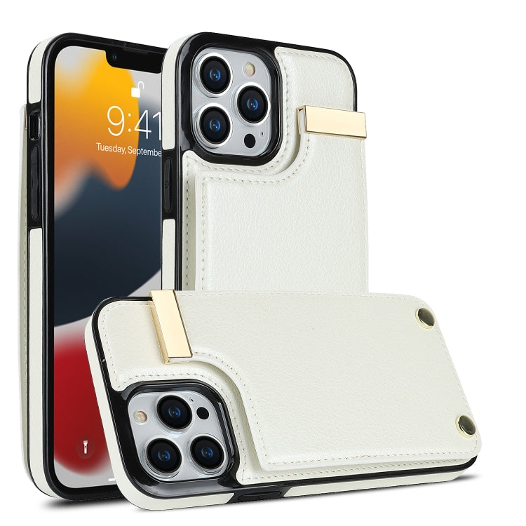 Metal Buckle Card Slots Phone Case, For iPhone 14 Pro, For iPhone 14 Pro Max, For iPhone SE 2022 / 2020 / 8 / 7, For iPhone 13 Pro Max, For iPhone 13 Pro, For iPhone 12 / 12 Pro, For iPhone 12 Pro Max, For iPhone 11 Pro Max