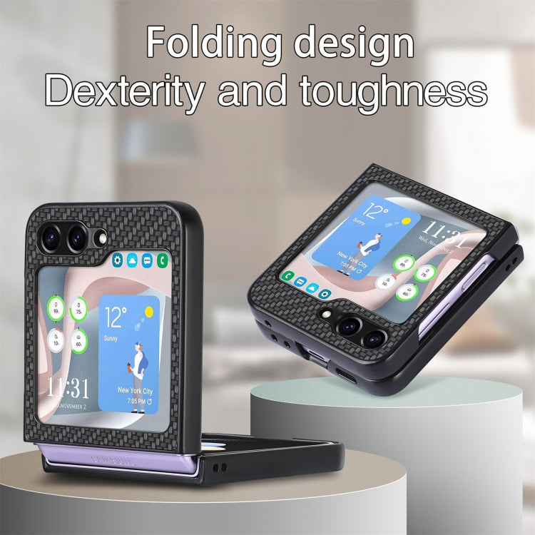 Carbon Fiber Fold Back Phone Case, For Samsung Galaxy Z Flip5