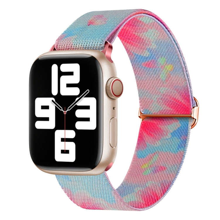 Painted Pattern Nylon Replacement Watch Band, For Apple Watch SE 2023 44mm, For Apple Watch Ultra 49mm, For Apple Watch SE 2023 40mm, For Apple Watch 8 41mm, For Apple Watch Ultra 2 49mm, For Apple Watch 8 45mm