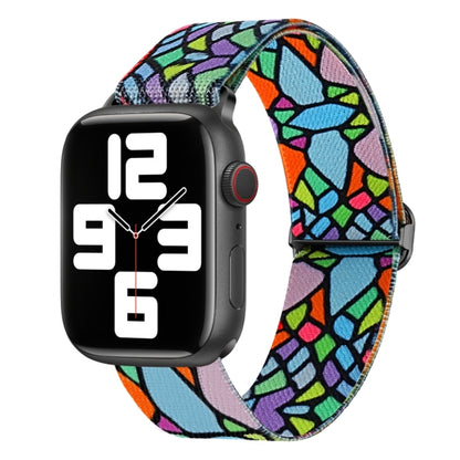 Painted Pattern Nylon Replacement Watch Band, For Apple Watch SE 2023 44mm, For Apple Watch Ultra 49mm, For Apple Watch SE 2023 40mm, For Apple Watch 8 41mm, For Apple Watch Ultra 2 49mm, For Apple Watch 8 45mm