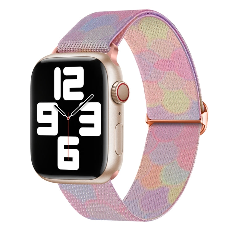 Painted Pattern Nylon Replacement Watch Band, For Apple Watch 4 44mm, For Apple Watch 4 40mm, For Apple Watch 3 38mm, For Apple Watch 3 42mm, For Apple Watch 2 42mm, For Apple Watch 2 38mm