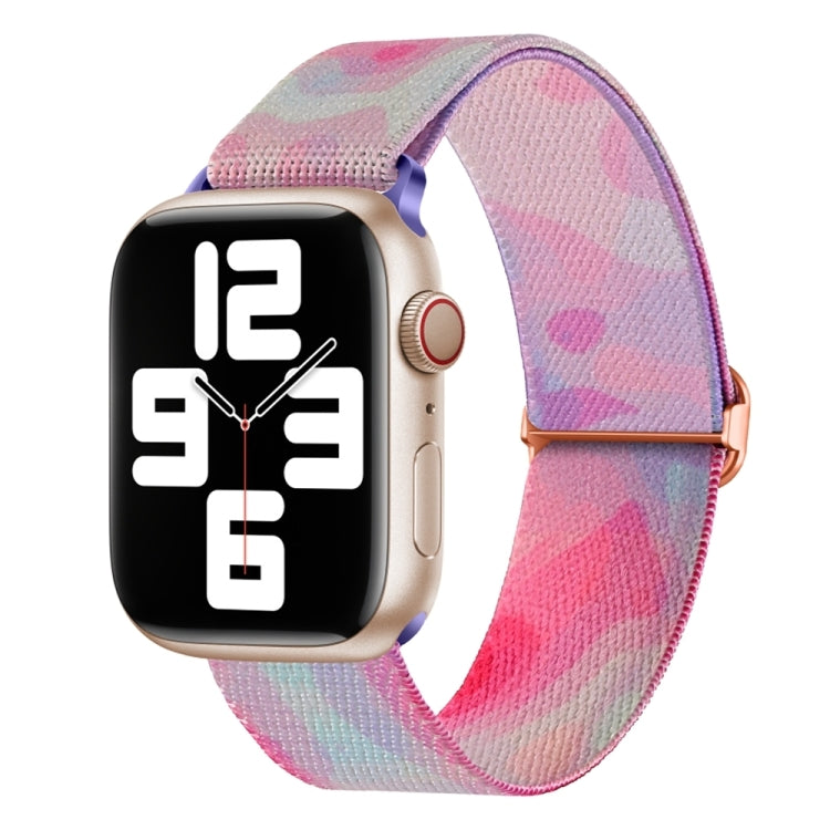 Painted Pattern Nylon Replacement Watch Band, For Apple Watch SE 2023 44mm, For Apple Watch Ultra 49mm, For Apple Watch SE 2023 40mm, For Apple Watch 8 41mm, For Apple Watch Ultra 2 49mm, For Apple Watch 8 45mm
