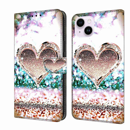 Crystal 3D Shockproof Protective Leather Phone Case, For iPhone 15 Pro Max, For iPhone 14 Plus