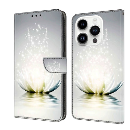 Crystal 3D Shockproof Protective Leather Phone Case, For iPhone 14 Pro, For iPhone 15 Plus