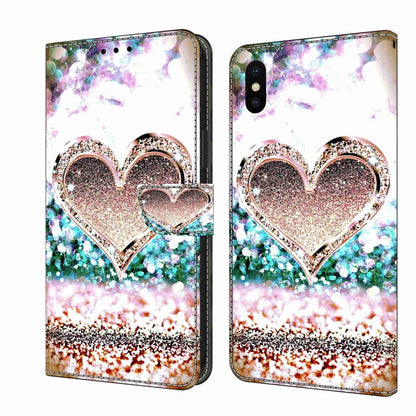Crystal 3D Shockproof Protective Leather Phone Case, For iPhone 11 Pro, For iPhone X / XS