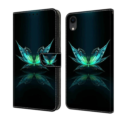 Crystal 3D Shockproof Protective Leather Phone Case, For iPhone XR, For iPhone XS Max