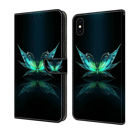 Crystal 3D Shockproof Protective Leather Phone Case, For iPhone XR, For iPhone XS Max
