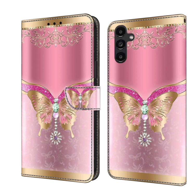 Crystal 3D Shockproof Protective Leather Phone Case, For Samsung Galaxy A24, For Samsung Galaxy A14 4G / 5G