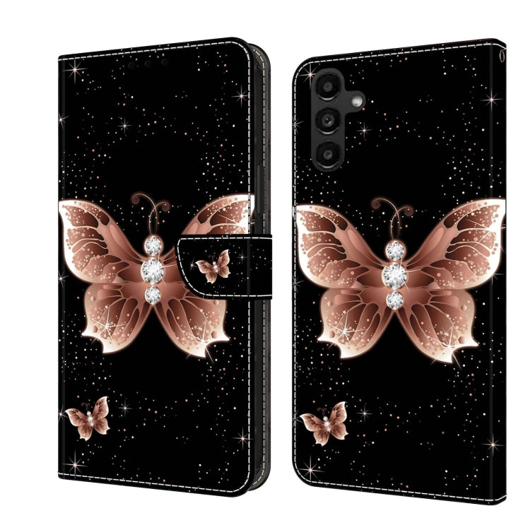 Crystal 3D Shockproof Protective Leather Phone Case, For Samsung Galaxy A24, For Samsung Galaxy A14 4G / 5G