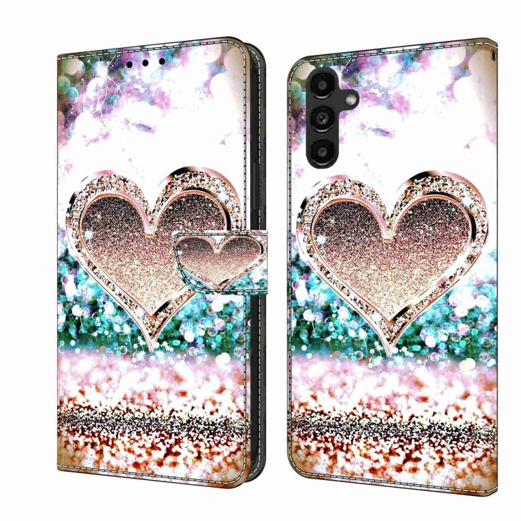 Crystal 3D Shockproof Protective Leather Phone Case, For Samsung Galaxy A24, For Samsung Galaxy A14 4G / 5G