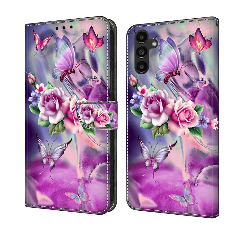 Crystal 3D Shockproof Protective Leather Phone Case, For Samsung Galaxy A24, For Samsung Galaxy A14 4G / 5G
