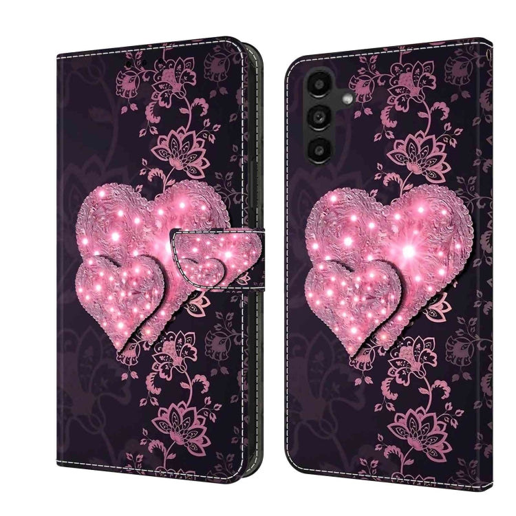 Crystal 3D Shockproof Protective Leather Phone Case, For Samsung Galaxy A24, For Samsung Galaxy A14 4G / 5G