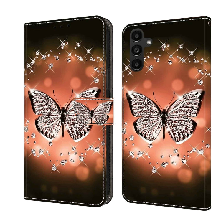 Crystal 3D Shockproof Protective Leather Phone Case, For Samsung Galaxy A24, For Samsung Galaxy A14 4G / 5G