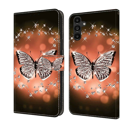 Crystal 3D Shockproof Protective Leather Phone Case, For Samsung Galaxy A24, For Samsung Galaxy A14 4G / 5G
