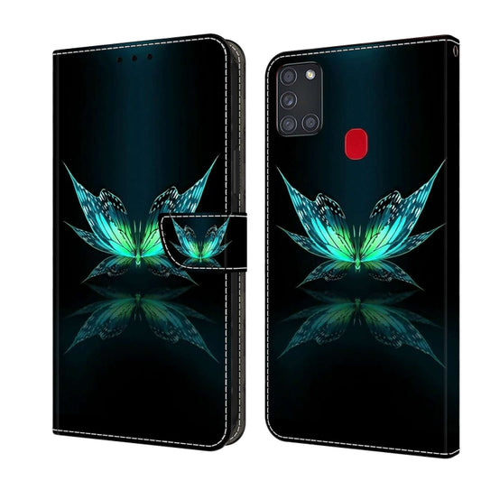 Crystal 3D Shockproof Protective Leather Phone Case, For Samsung Galaxy A21s, For Samsung Galaxy A71 4G