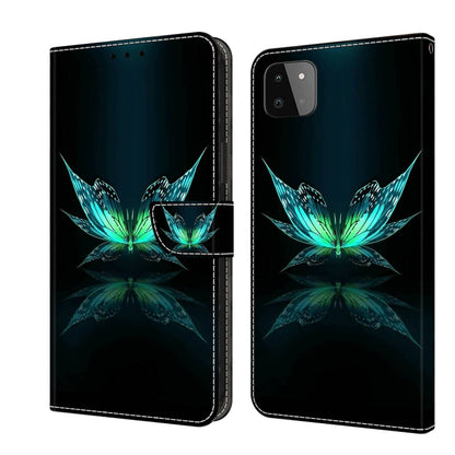 Crystal 3D Shockproof Protective Leather Phone Case, For Samsung Galaxy A22 5G, For Samsung Galaxy S21 FE 5G
