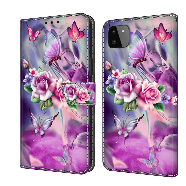 Crystal 3D Shockproof Protective Leather Phone Case, For Samsung Galaxy A22 5G, For Samsung Galaxy S21 FE 5G