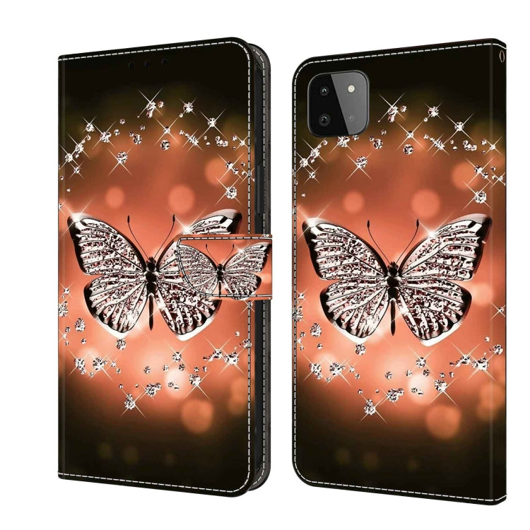 Crystal 3D Shockproof Protective Leather Phone Case, For Samsung Galaxy A22 5G, For Samsung Galaxy S21 FE 5G