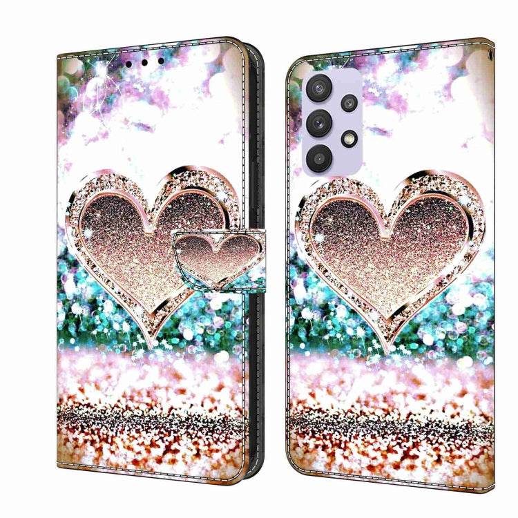 Crystal 3D Shockproof Protective Leather Phone Case, For Samsung Galaxy A32 5G, For Samsung Galaxy S21