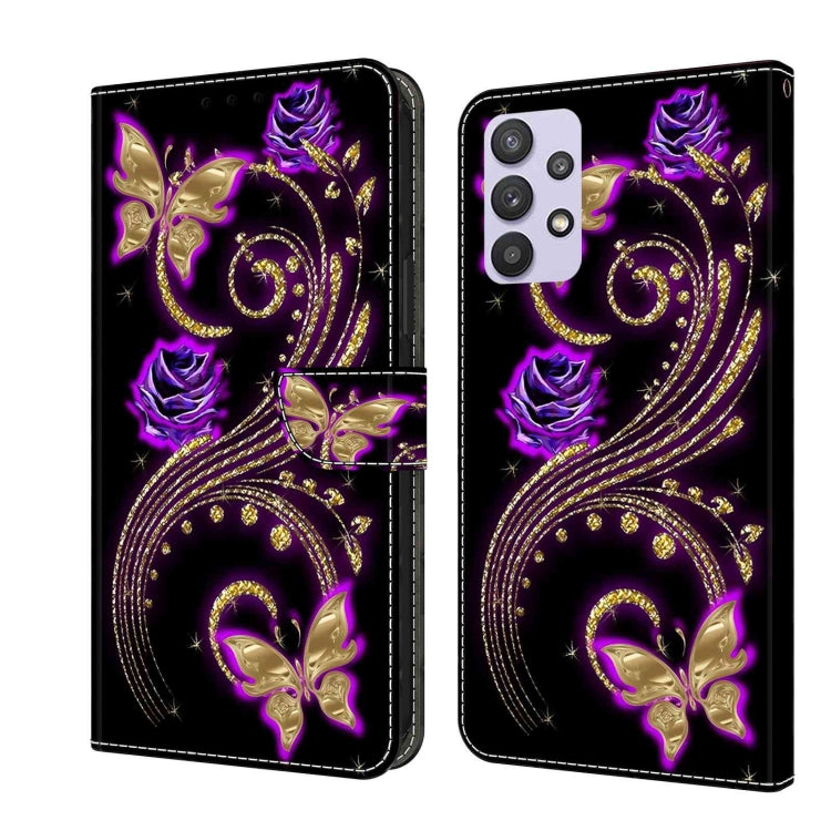 Crystal 3D Shockproof Protective Leather Phone Case, For Samsung Galaxy A32 5G, For Samsung Galaxy S21