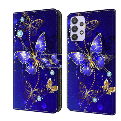Crystal 3D Shockproof Protective Leather Phone Case, For Samsung Galaxy A32 5G, For Samsung Galaxy S21