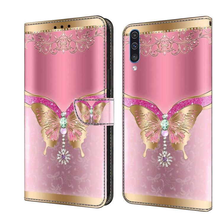 Crystal 3D Shockproof Protective Leather Phone Case, For Samsung Galaxy A51 4G, For Samsung Galaxy A50