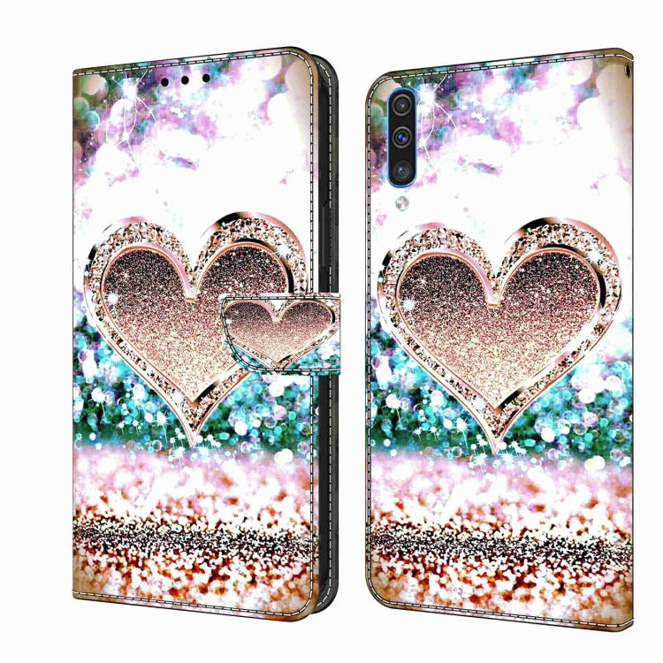 Crystal 3D Shockproof Protective Leather Phone Case, For Samsung Galaxy A51 4G, For Samsung Galaxy A50