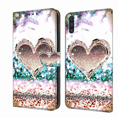 Crystal 3D Shockproof Protective Leather Phone Case, For Samsung Galaxy A51 4G, For Samsung Galaxy A50