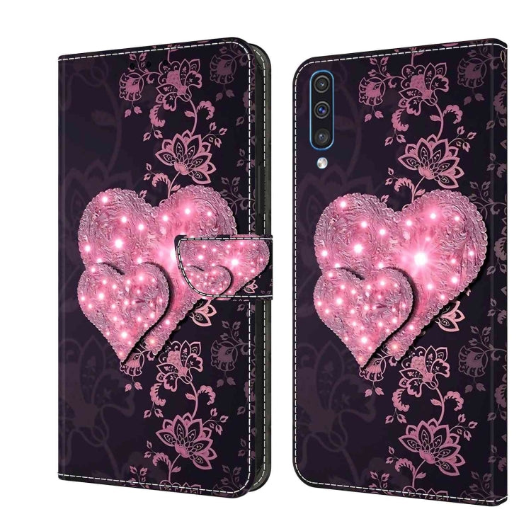 Crystal 3D Shockproof Protective Leather Phone Case, For Samsung Galaxy A51 4G, For Samsung Galaxy A50