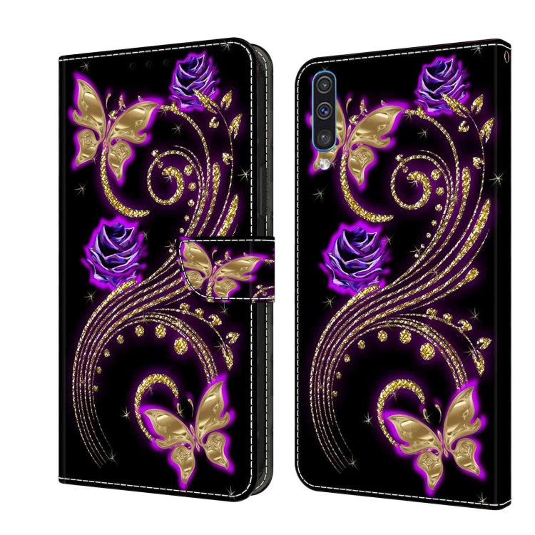 Crystal 3D Shockproof Protective Leather Phone Case, For Samsung Galaxy A51 4G, For Samsung Galaxy A50