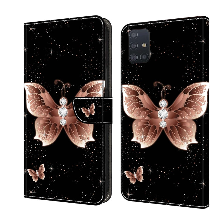 Crystal 3D Shockproof Protective Leather Phone Case, For Samsung Galaxy A51 4G, For Samsung Galaxy A50