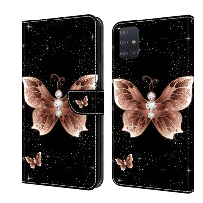 Crystal 3D Shockproof Protective Leather Phone Case, For Samsung Galaxy A51 4G, For Samsung Galaxy A50