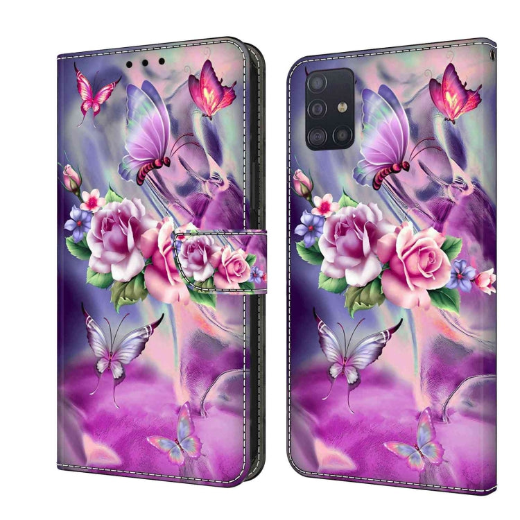Crystal 3D Shockproof Protective Leather Phone Case, For Samsung Galaxy A51 4G, For Samsung Galaxy A50