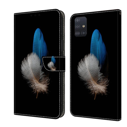 Crystal 3D Shockproof Protective Leather Phone Case, For Samsung Galaxy A51 4G, For Samsung Galaxy A50