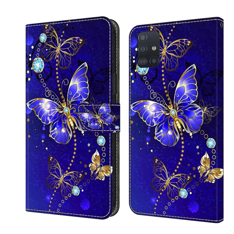Crystal 3D Shockproof Protective Leather Phone Case, For Samsung Galaxy A51 4G, For Samsung Galaxy A50