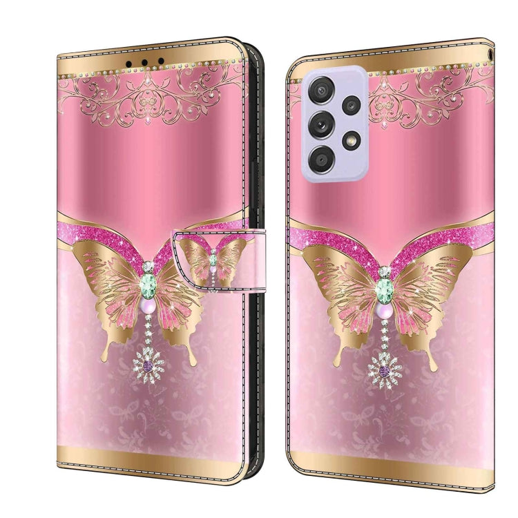Crystal 3D Shockproof Protective Leather Phone Case, For Samsung Galaxy S22, For Samsung Galaxy A52 / A52s 5G