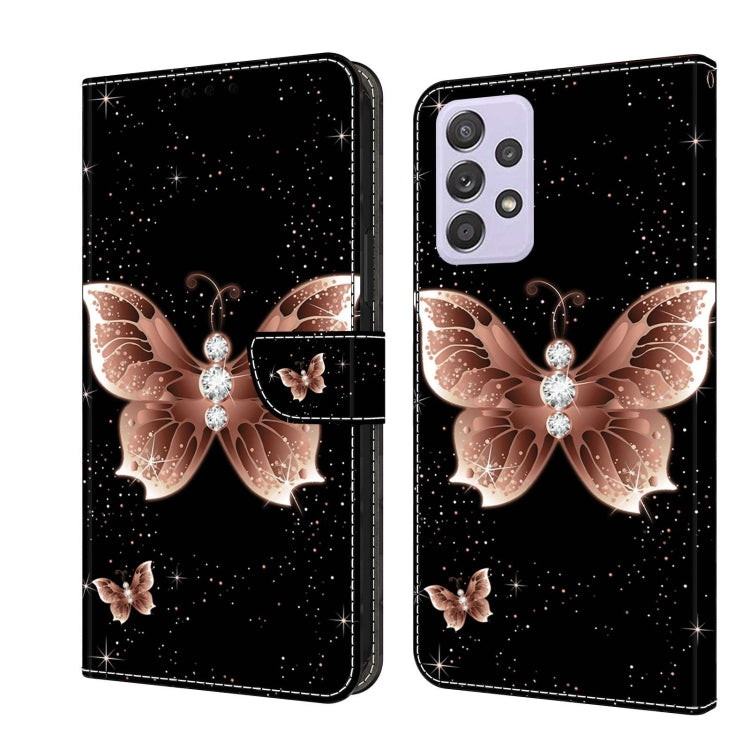 Crystal 3D Shockproof Protective Leather Phone Case, For Samsung Galaxy S22, For Samsung Galaxy A52 / A52s 5G