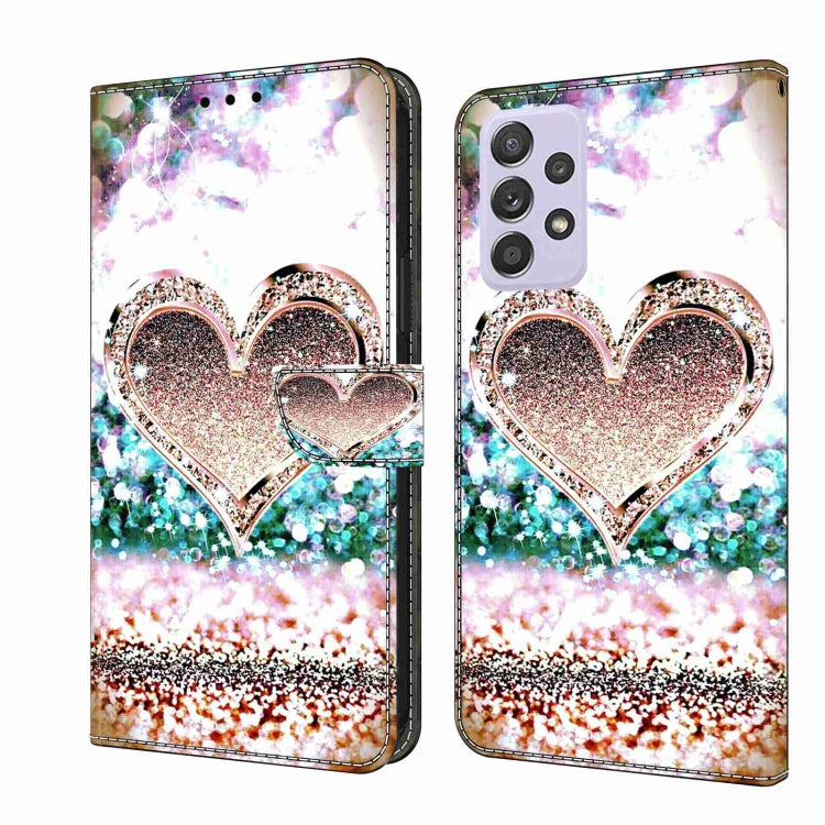 Crystal 3D Shockproof Protective Leather Phone Case, For Samsung Galaxy S22, For Samsung Galaxy A52 / A52s 5G
