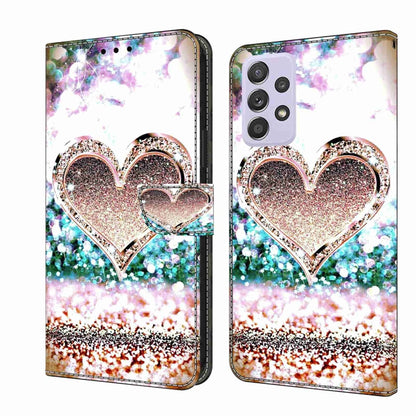 Crystal 3D Shockproof Protective Leather Phone Case, For Samsung Galaxy S22, For Samsung Galaxy A52 / A52s 5G