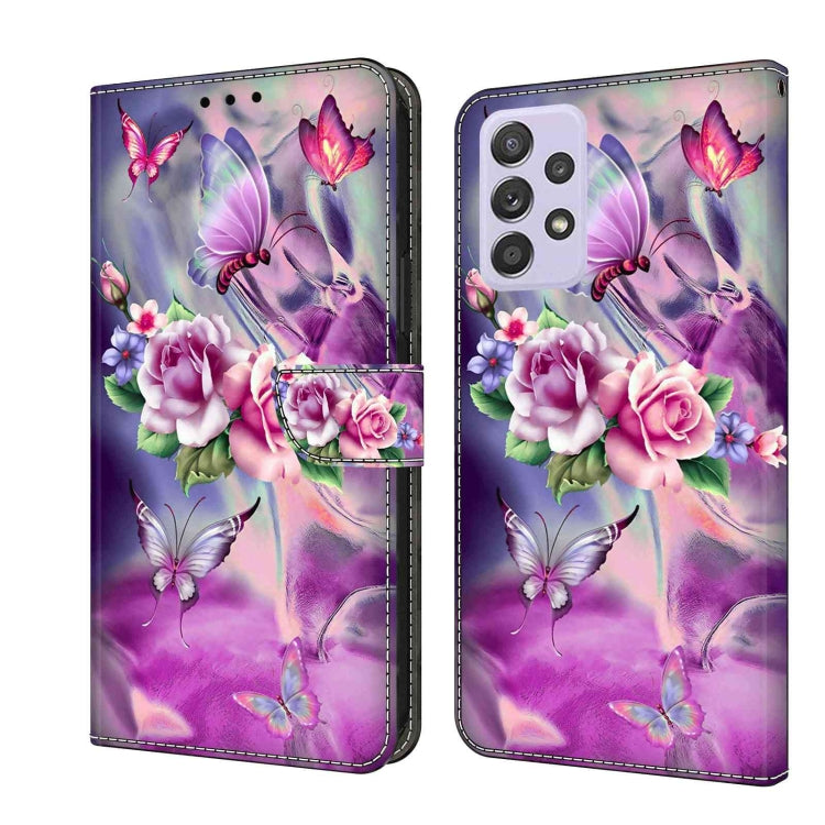 Crystal 3D Shockproof Protective Leather Phone Case, For Samsung Galaxy S22, For Samsung Galaxy A52 / A52s 5G