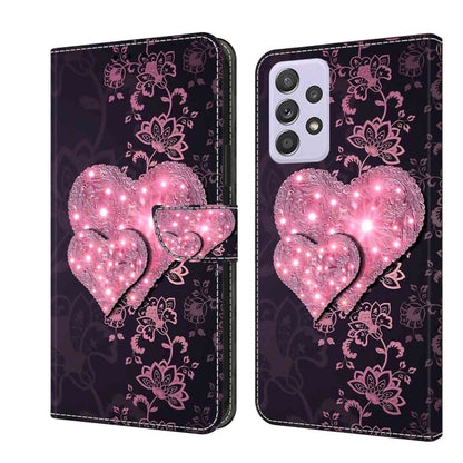 Crystal 3D Shockproof Protective Leather Phone Case, For Samsung Galaxy S22, For Samsung Galaxy A52 / A52s 5G