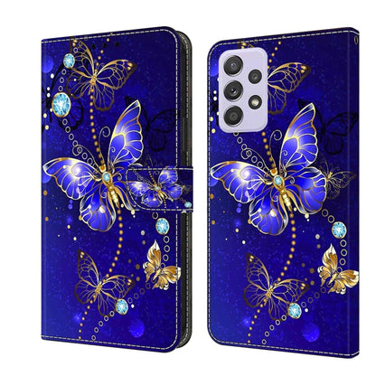 Crystal 3D Shockproof Protective Leather Phone Case, For Samsung Galaxy S22, For Samsung Galaxy A52 / A52s 5G