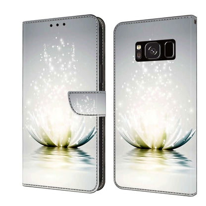 Crystal 3D Shockproof Protective Leather Phone Case, For Samsung Galaxy S8