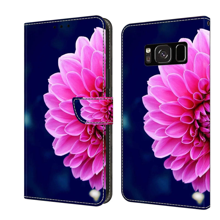 Crystal 3D Shockproof Protective Leather Phone Case, For Samsung Galaxy S8